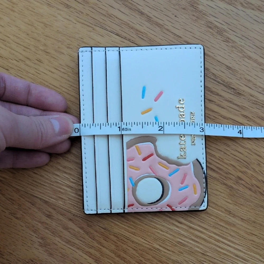 Kate Spade Pink and Cream Donut Card Holder - Picture 6 of 6